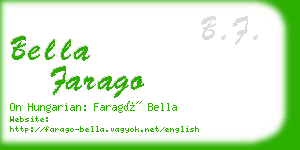bella farago business card